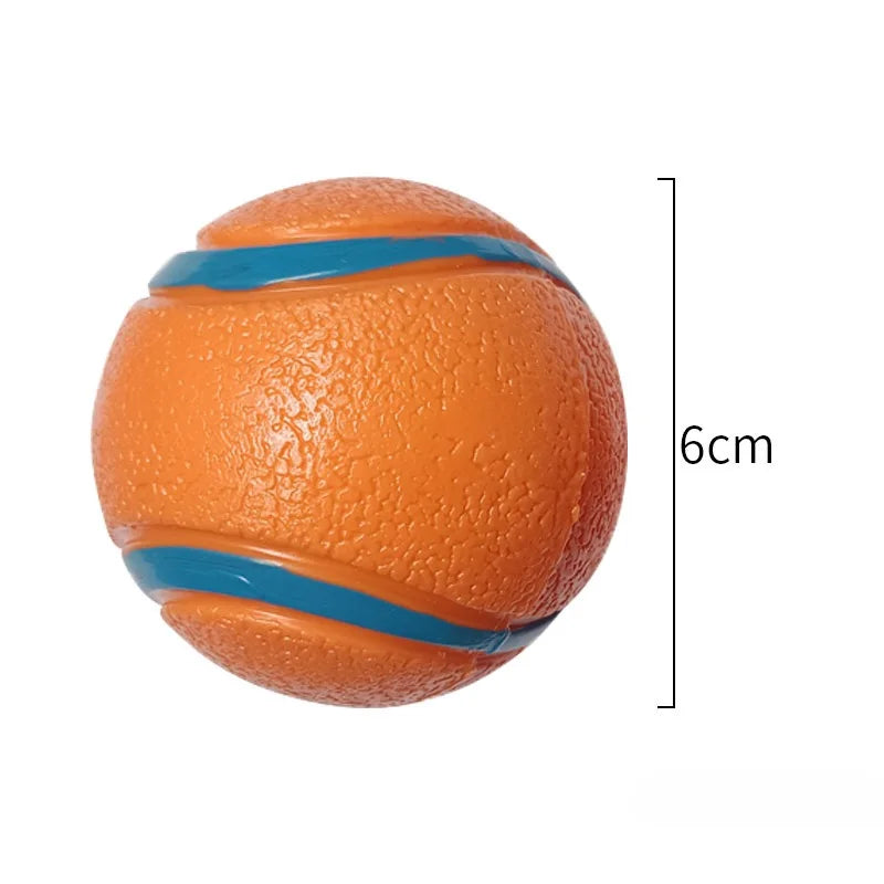 Robuster Elastischer Hundeball – Kau- & Apportierspielzeug mit Sprungfunktion