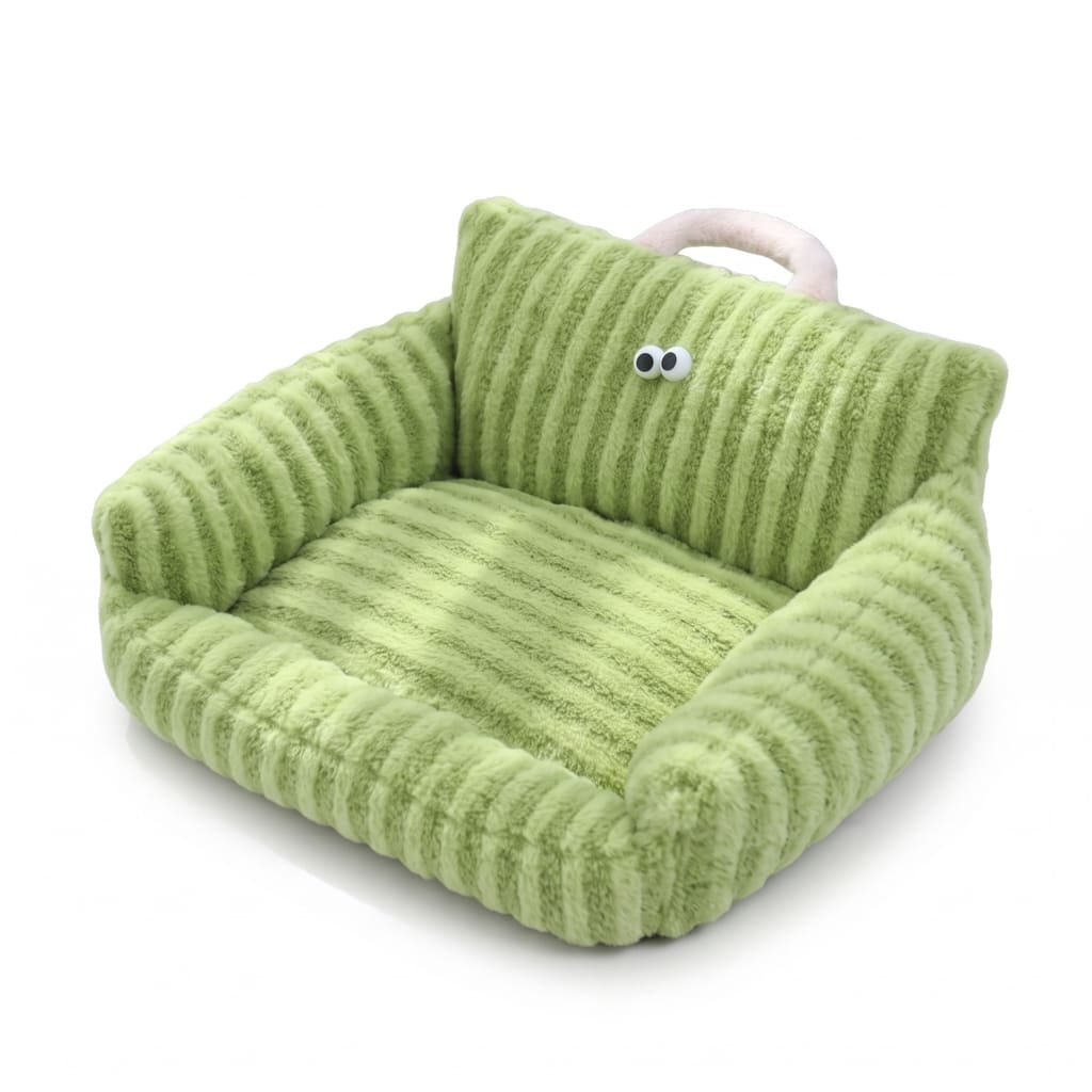 Warmes Winter Welpen-Sofabett & Gemütliches Haustierbett – Weiches Gepolstertes Katzennest und Schlafmatte für Welpen, Kleine Hunde & Katzen
