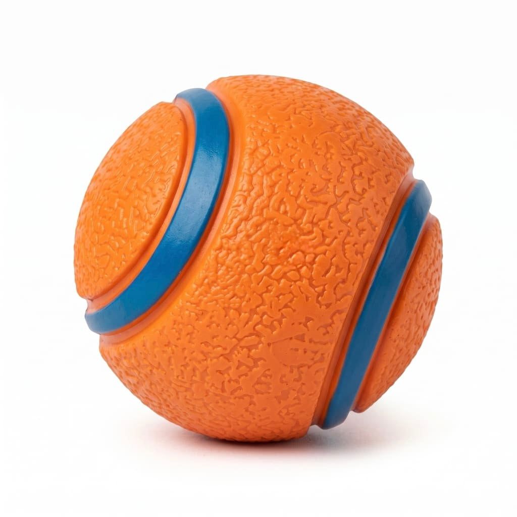 Robuster Elastischer Hundeball – Kau- & Apportierspielzeug mit Sprungfunktion