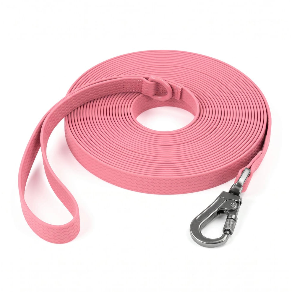Wasserfeste Hundeleine aus PVC – Lange, Rutschfeste und Robuste Leine für Mittelgroße und Große Hunde zum Training, Laufen und Spazierengehen