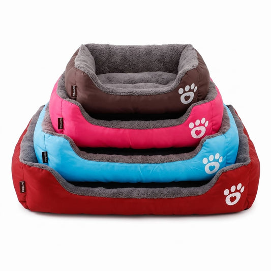 Warmes Quadratisches Haustierbett – Gemütliches Hunde- & Katzenbett