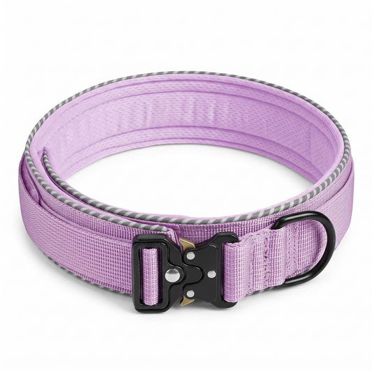 Verstellbares Taktisches Hundehalsband – Militärisch Inspiriertes Nylon-Trainingshalsband mit Haltegriff & Robuster Schnalle