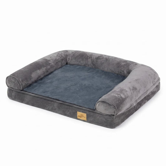 Extra Großes Orthopädisches Hundebett mit Abnehmbarem Waschbarem Bezug – Weiche Schaumstoff Haustiermatratze & Sofa-Schlafkissen für Komfortables Liegen