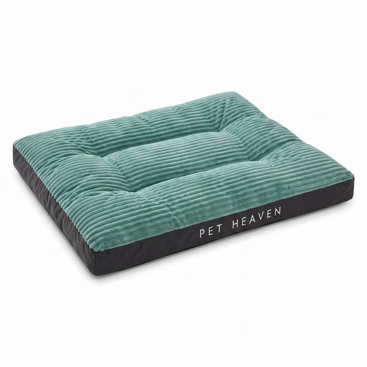Warmes Cord Hundebett mit Abnehmbarem Kissen – Weiche Gemütliche Winter Schlafmatte für Kleine Mittlere Große Hunde & Welpen