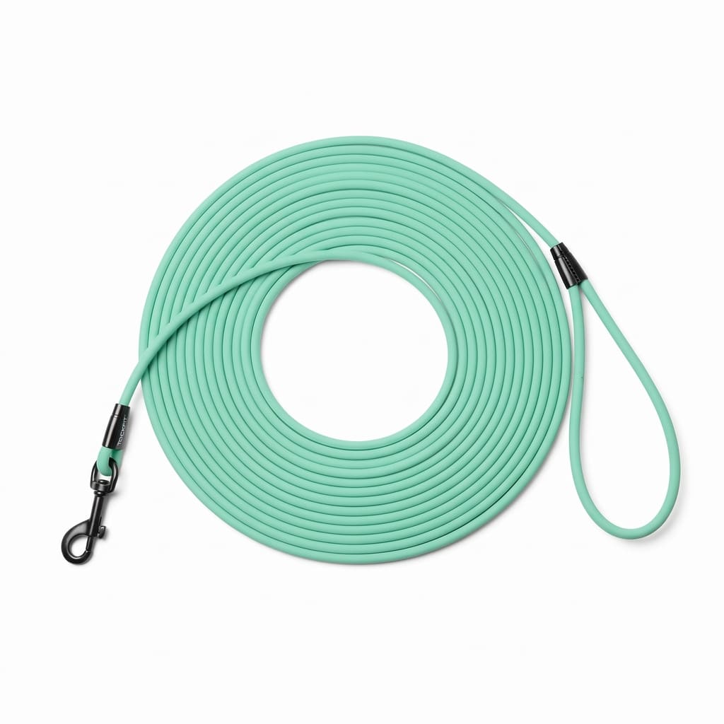 Wasserfeste Lange Hundeleine aus PVC – Strapazierfähige Leine für Rückruftraining, Strand, Garten, Spaziergänge und Freizeit