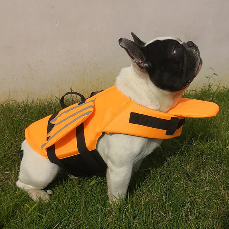 Reflektierende Hunde-Schwimmweste mit Flügeln – Sommer-Badeweste für Wasserabenteuer