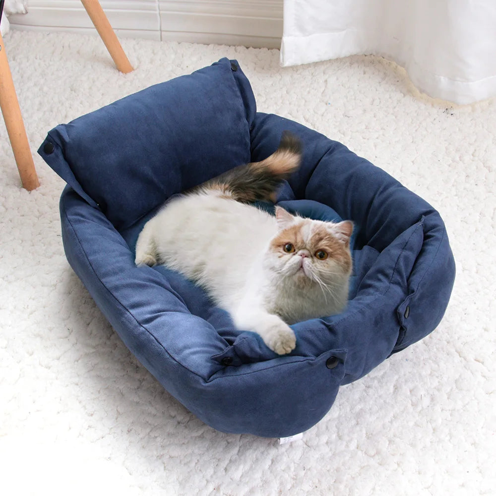 Warmes Winter Hundesofa & Haustier Schlafbett – Weiche Gemütliche Kennel-Matte und Welpenmatratze für Kleine Große Hunde & Katzen