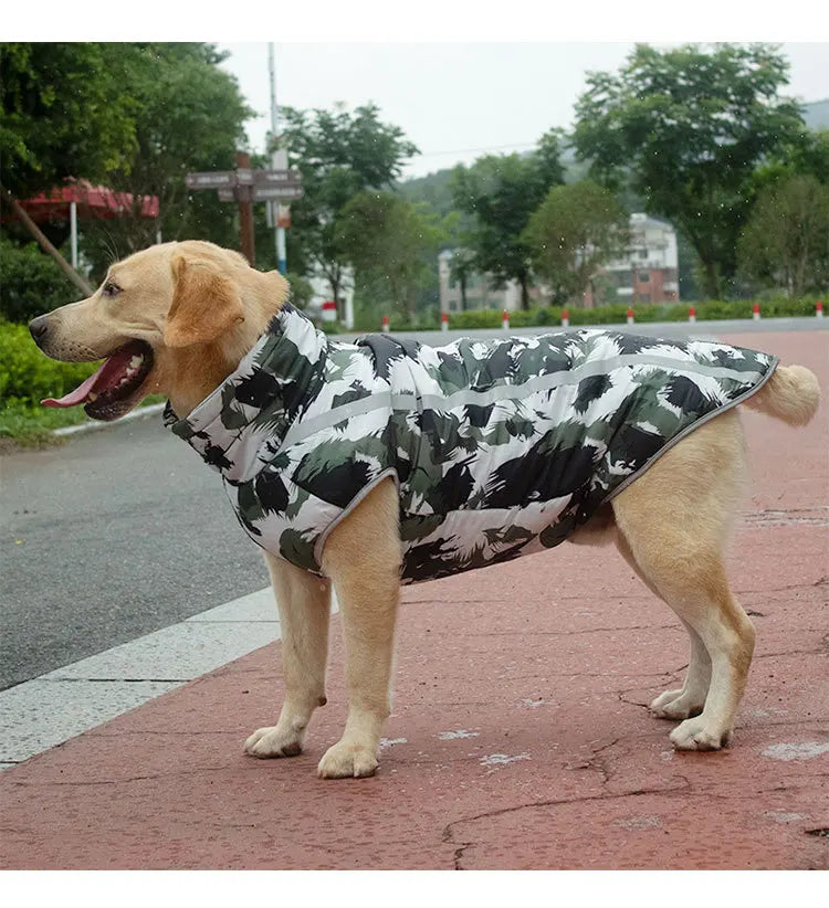 Wasserdichte Reflektierende Hundejacke – Warmer Gefütterter Wintermantel für Dobermann & Rottweiler