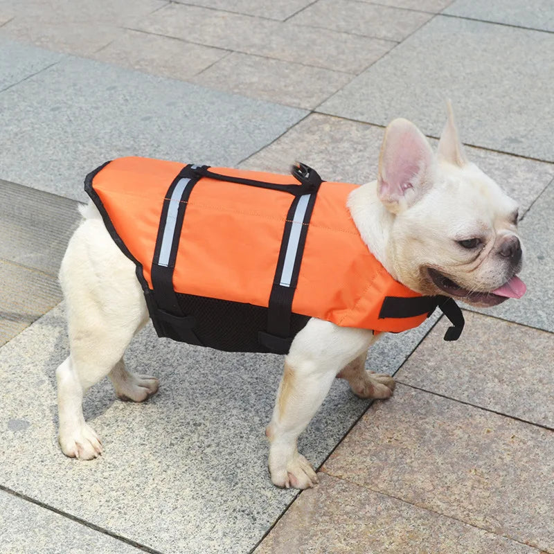 Reflektierende Hunde-Schwimmweste – Sommer-Schwimmjacke für Kleine, Mittelgroße & Große Hunde