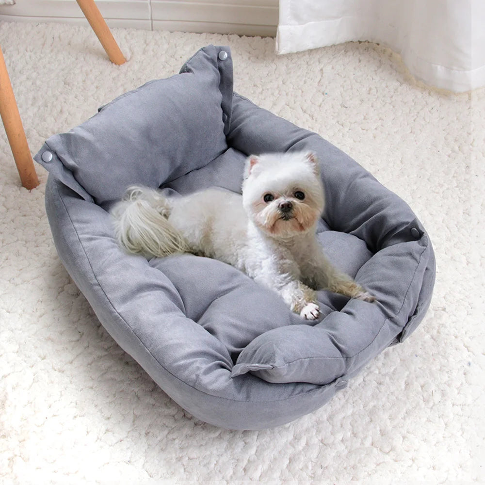 Warmes Winter Hundesofa & Haustier Schlafbett – Weiche Gemütliche Kennel-Matte und Welpenmatratze für Kleine Große Hunde & Katzen