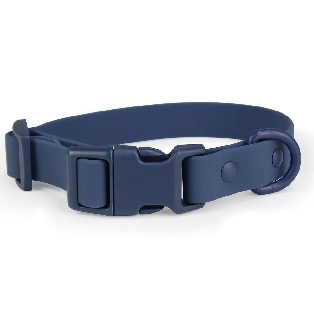 Elastisches Hundehalsband aus Gurtband – Verstellbares Wasserfestes Rostbeständiges Waschbares Halsband mit Sicherheitsverschluss