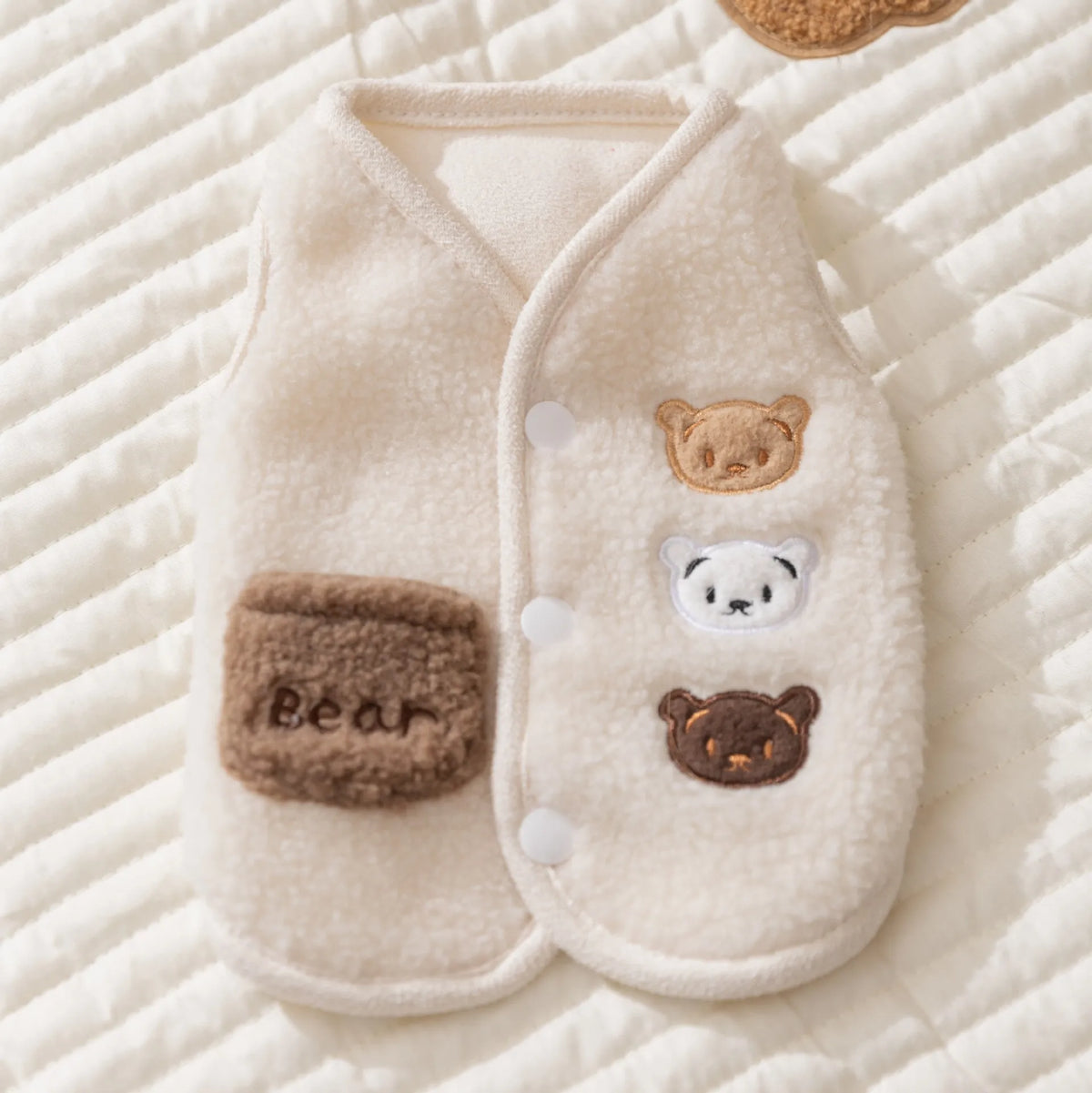Süße Fleece-Weste für Haustiere – Warme Herbst- & Winterjacke für Kleine Hunde, Welpen & Katzen