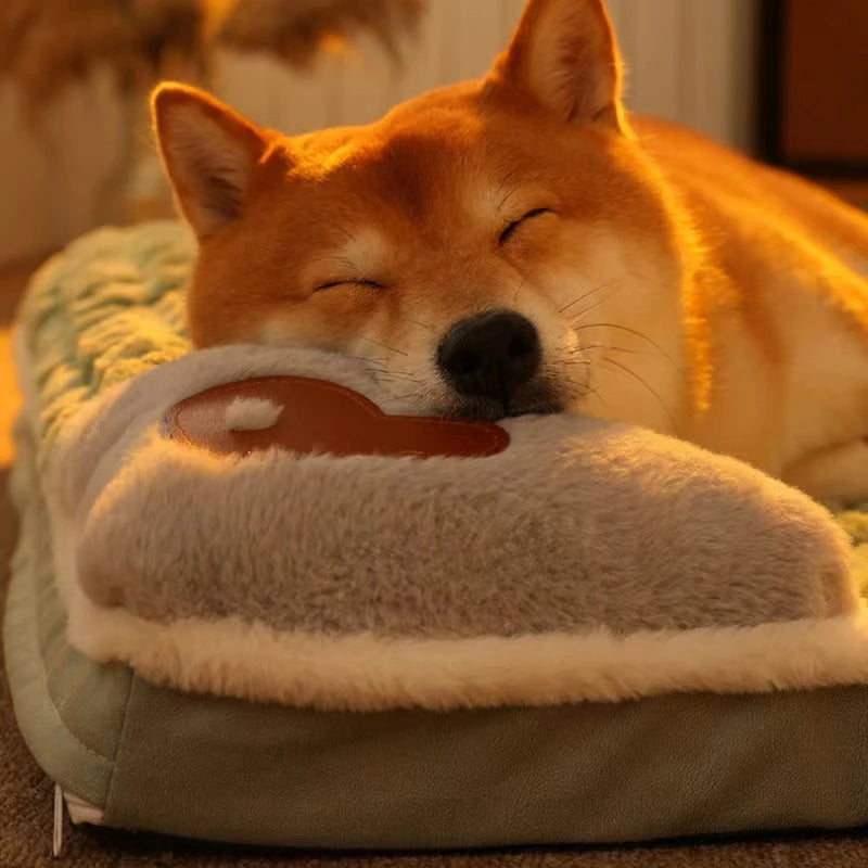 Orthopädisches Memory-Foam Hundebett mit Abnehmbarem Waschbarem Bezug – Weiches Winter Haustierkissen für Kleine Mittlere Große Hunde & Katzen