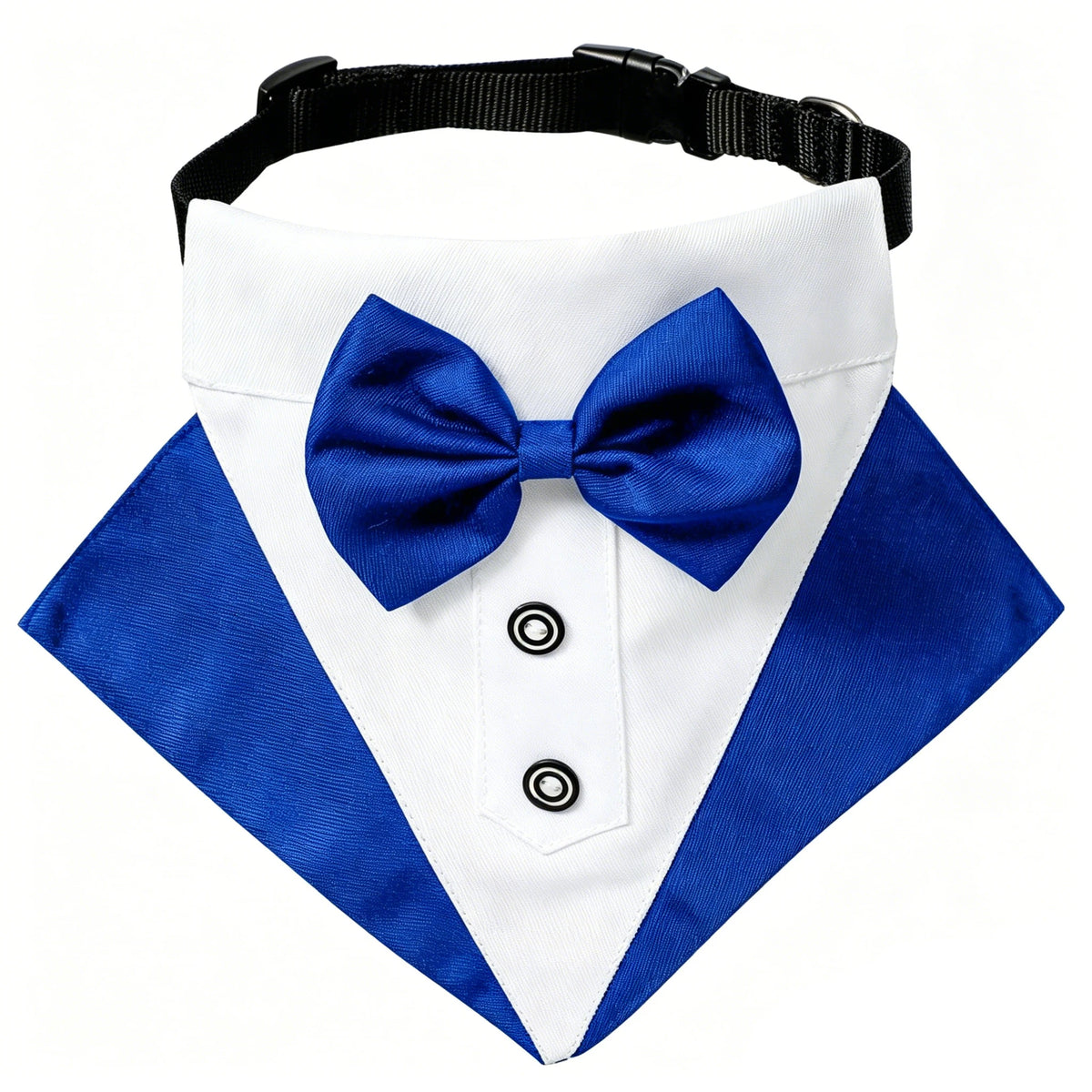 Formeller Hunde-Smoking mit Bandana – Eleganter Fliegen-Anzug für Hochzeit & Party