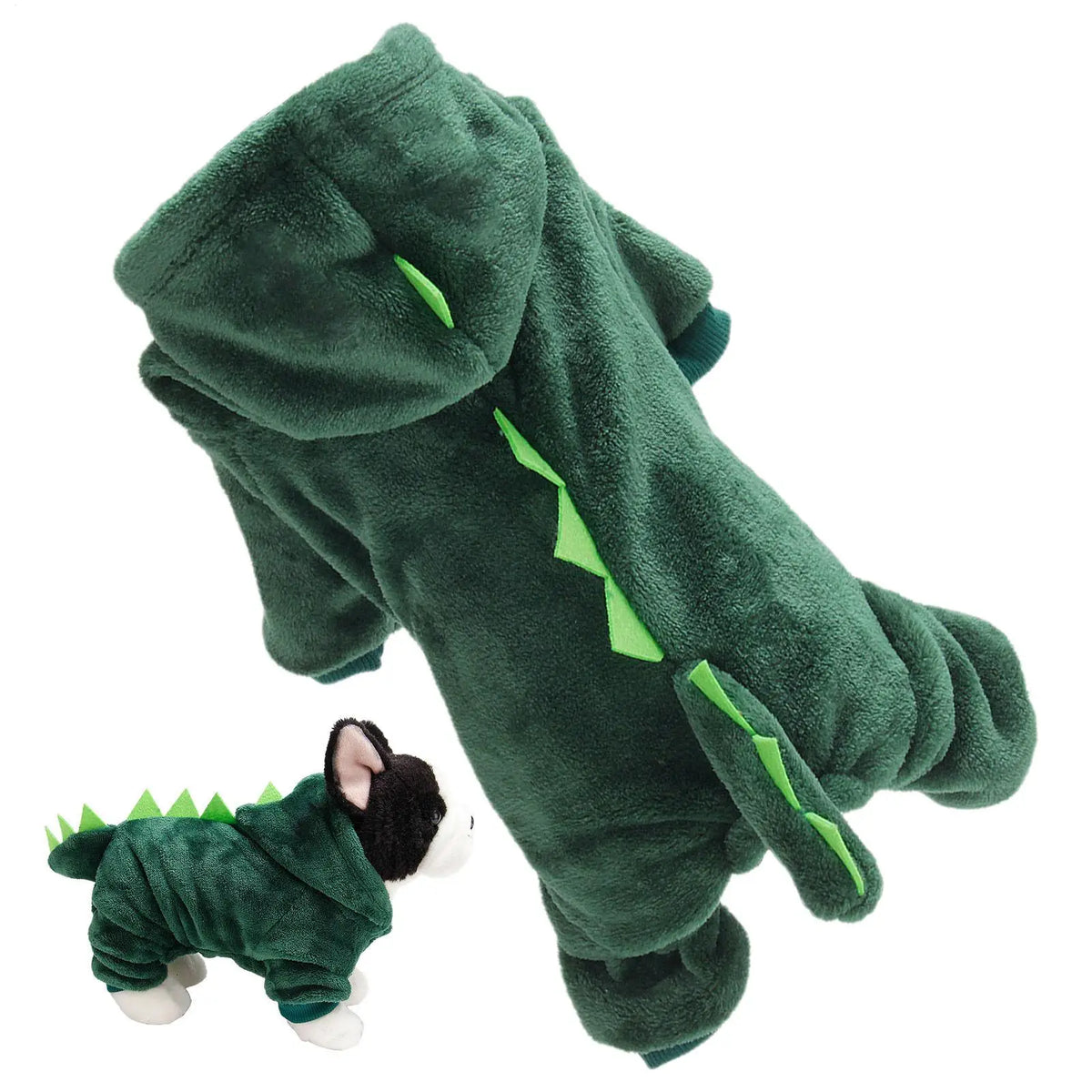 Dinosaurier-Hoodie für Hunde & Katzen – Weiches Halloween-Kostüm für Kleine & Mittelgroße Haustiere