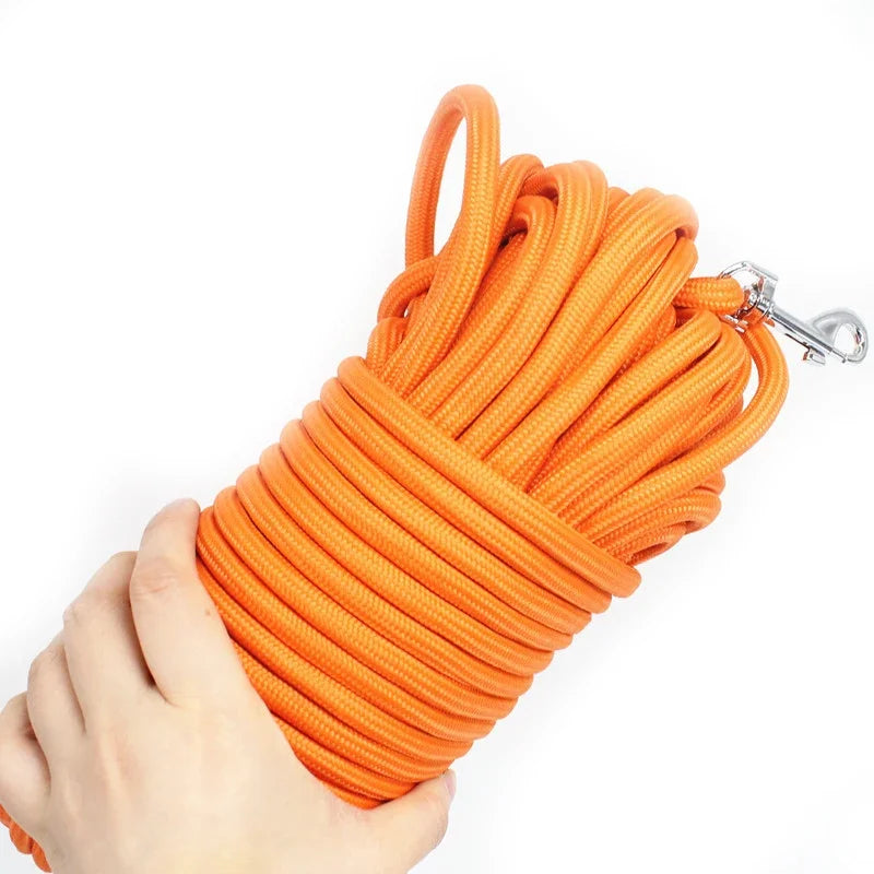 Robuste Lange Hundeleine aus Nylon – Strapazierfähige Übungsleine für Rückruf, Beweglichkeit und Mittelgroße bis Große Hunde