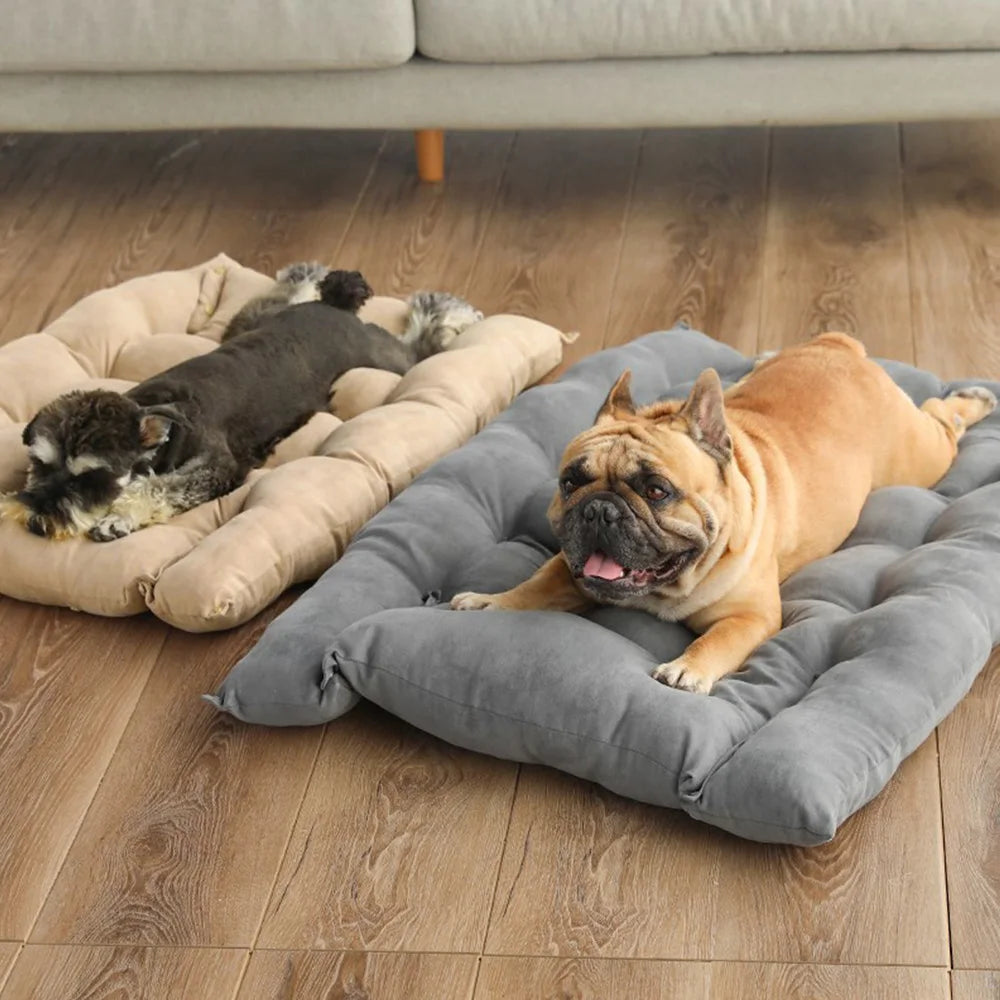 Warmes Winter Hundesofa & Haustier Schlafbett – Weiche Gemütliche Kennel-Matte und Welpenmatratze für Kleine Große Hunde & Katzen