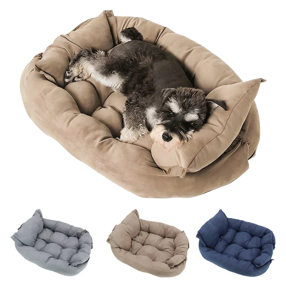 Warmes Winter Hundesofa & Haustier Schlafbett – Weiche Gemütliche Kennel-Matte und Welpenmatratze für Kleine Große Hunde & Katzen
