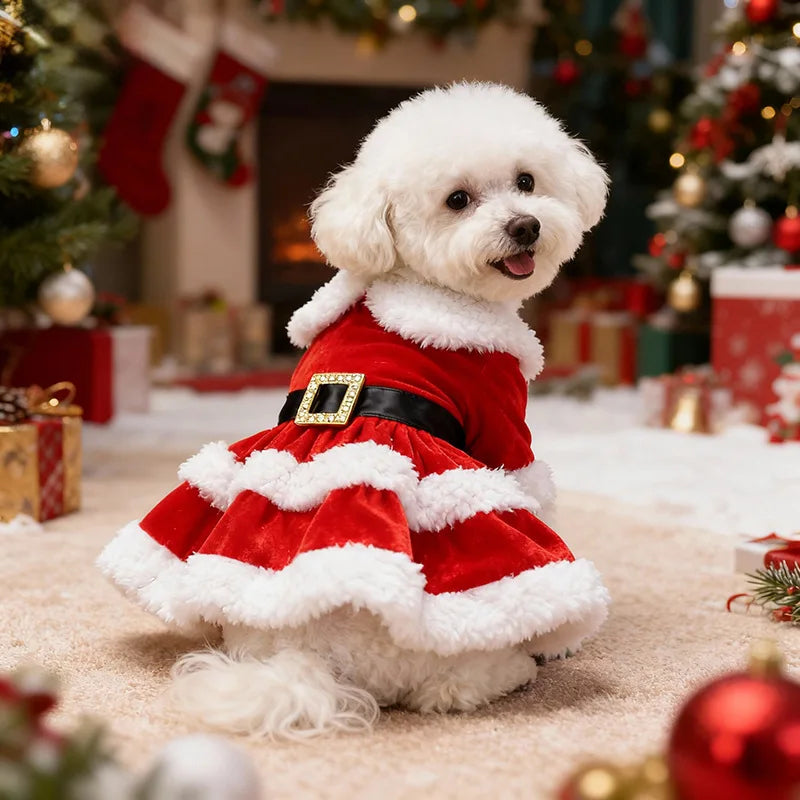 Weihnachtsrock für Haustiere – Festliches Outfit für Hunde & Katzen
