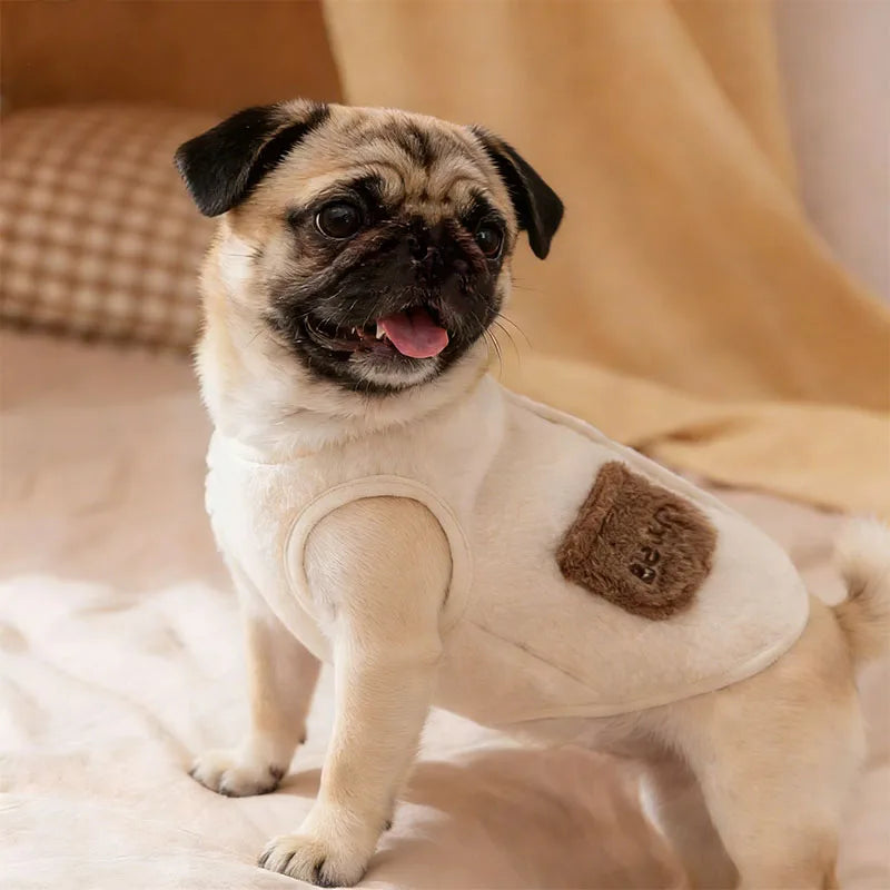 Süße Fleece-Weste für Haustiere – Warme Herbst- & Winterjacke für Kleine Hunde, Welpen & Katzen