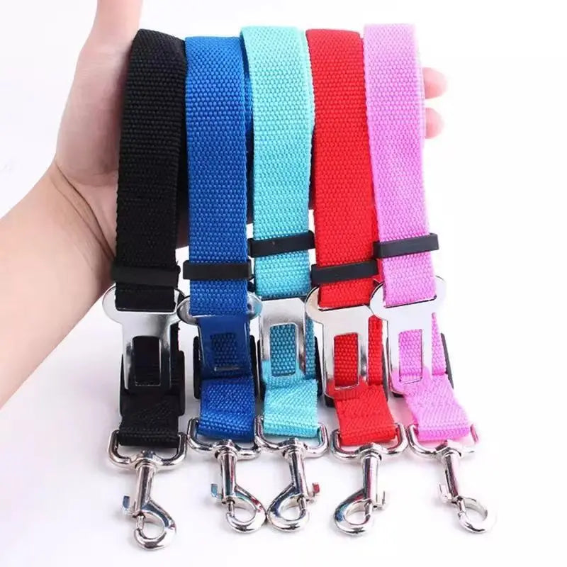 Sicherheitsgurt für Hunde im Auto – Robuste Rückhalteleine mit Befestigung für Geschirr und Halsband auf Reisen