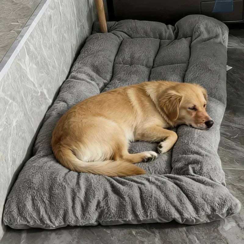 Extra Großes Plüsch Hundebett Sofa – Verdickte Superweiche Polyester Haustiermatratze & Hundebox Schlafmatte für Kleine Mittlere Große Hunde