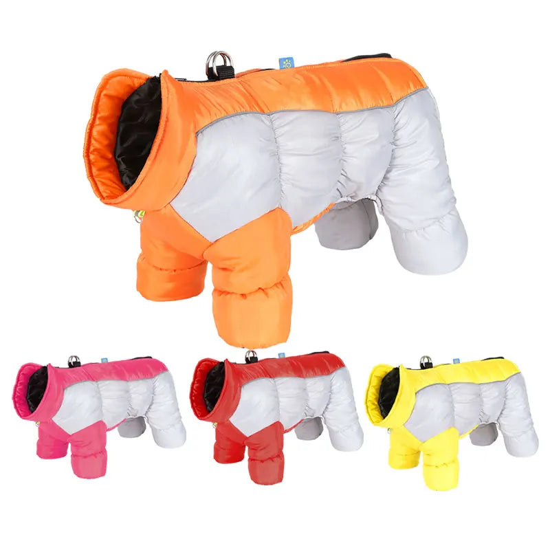 Wasserdichter Dicker Baumwoll-Hundemantel – Extra Warme Winterjacke für Französische Bulldoggen & Kleine Hunde