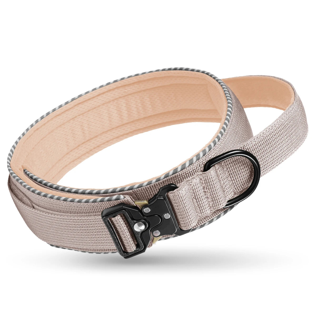 Verstellbares Taktisches Hundehalsband – Militärisch Inspiriertes Nylon-Trainingshalsband mit Haltegriff & Robuster Schnalle