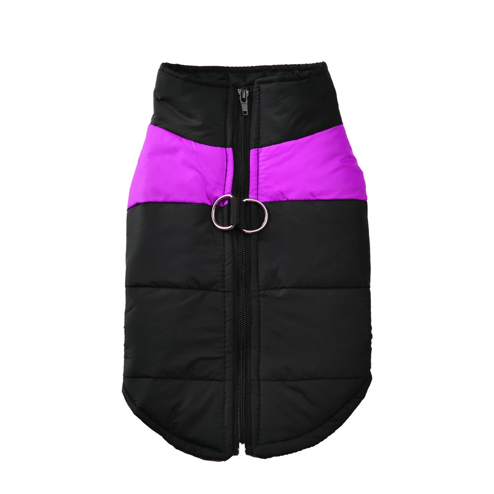 Warme Wasserdichte Winterjacke für Hunde – Winddichter Hundemantel mit D-Ring