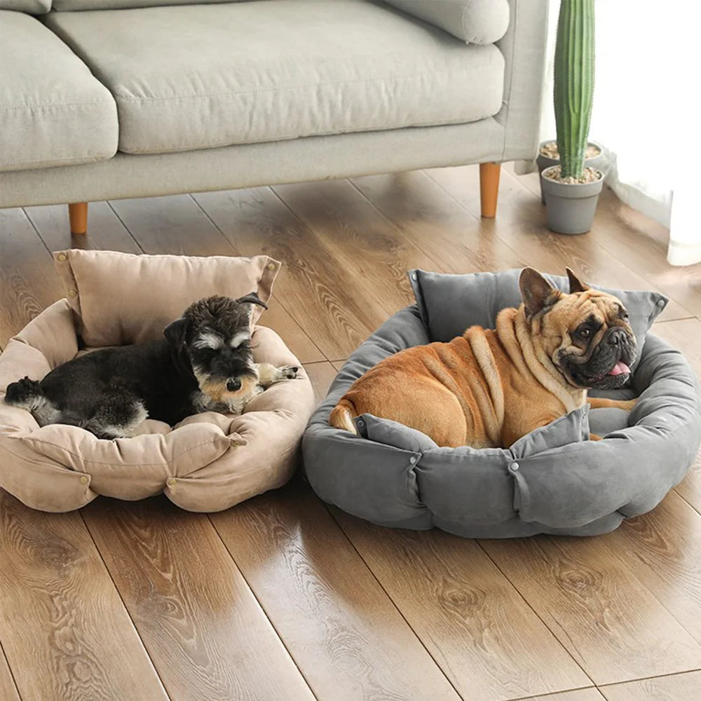 Warmes Winter Hundesofa & Haustier Schlafbett – Weiche Gemütliche Kennel-Matte und Welpenmatratze für Kleine Große Hunde & Katzen