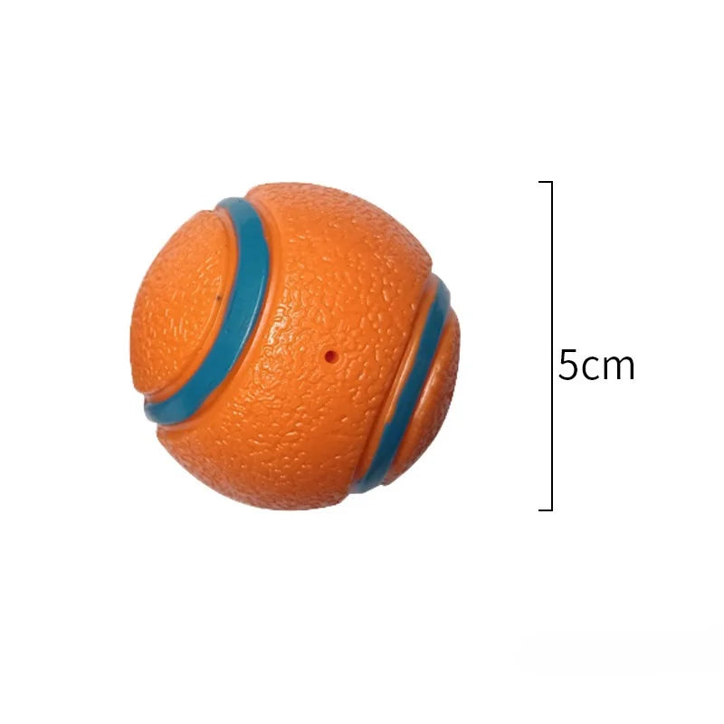 Robuster Elastischer Hundeball – Kau- & Apportierspielzeug mit Sprungfunktion