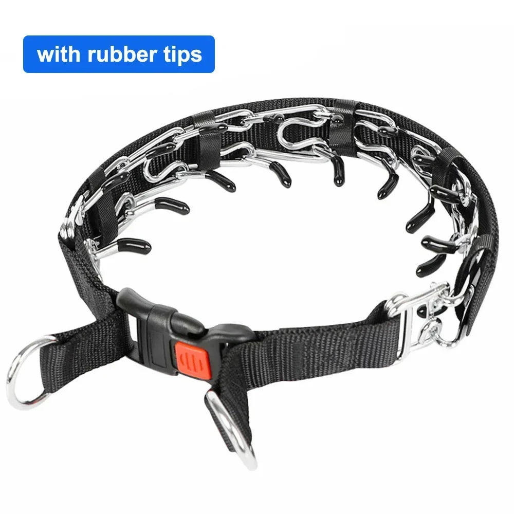 Stachelhalsband für Hundetraining – Trainingshalsband mit Schnellverschluss & Nylonabdeckung