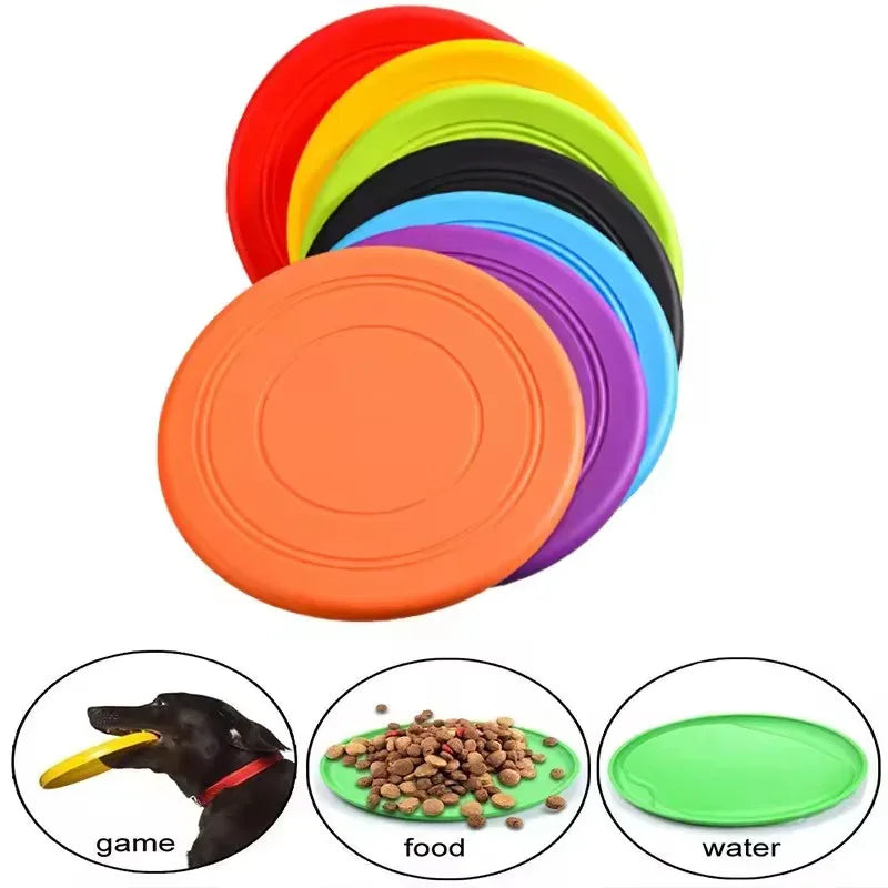 Weiche Gummi-Hundefrisbee – Robuste Wurfscheibe für Apportieren & Training