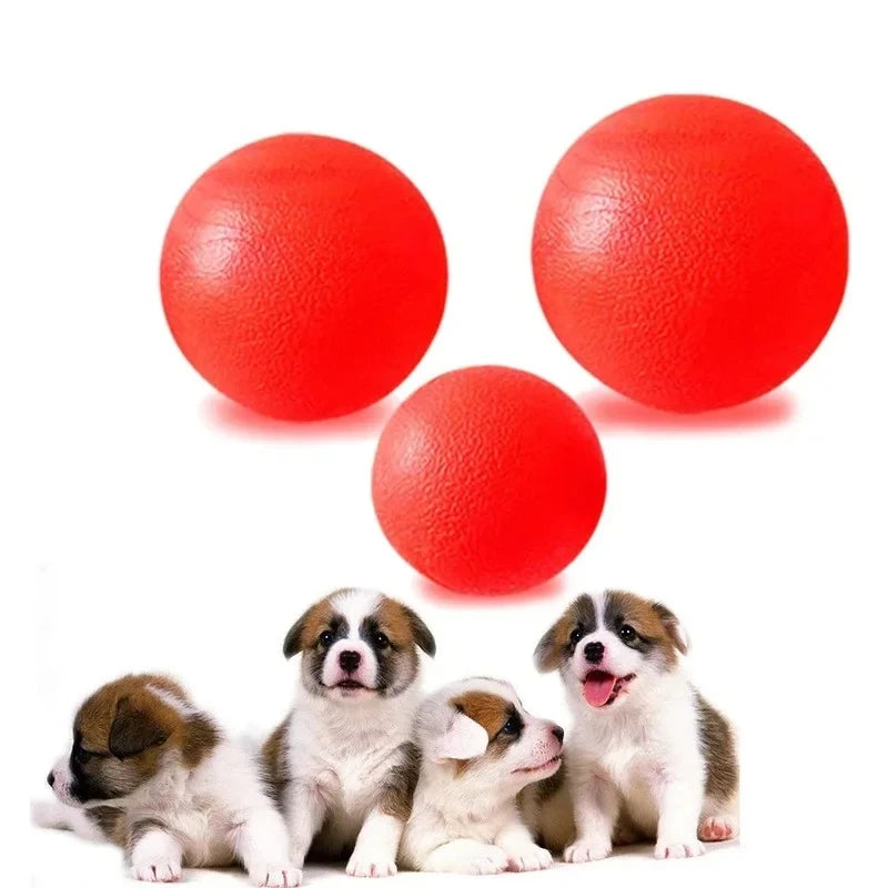 Robuster Vollgummi-Hundeball – Strapazierfähiges Kau-, Apportier- & Trainingsspielzeug für Welpen, Mittelgroße und Große Hunde