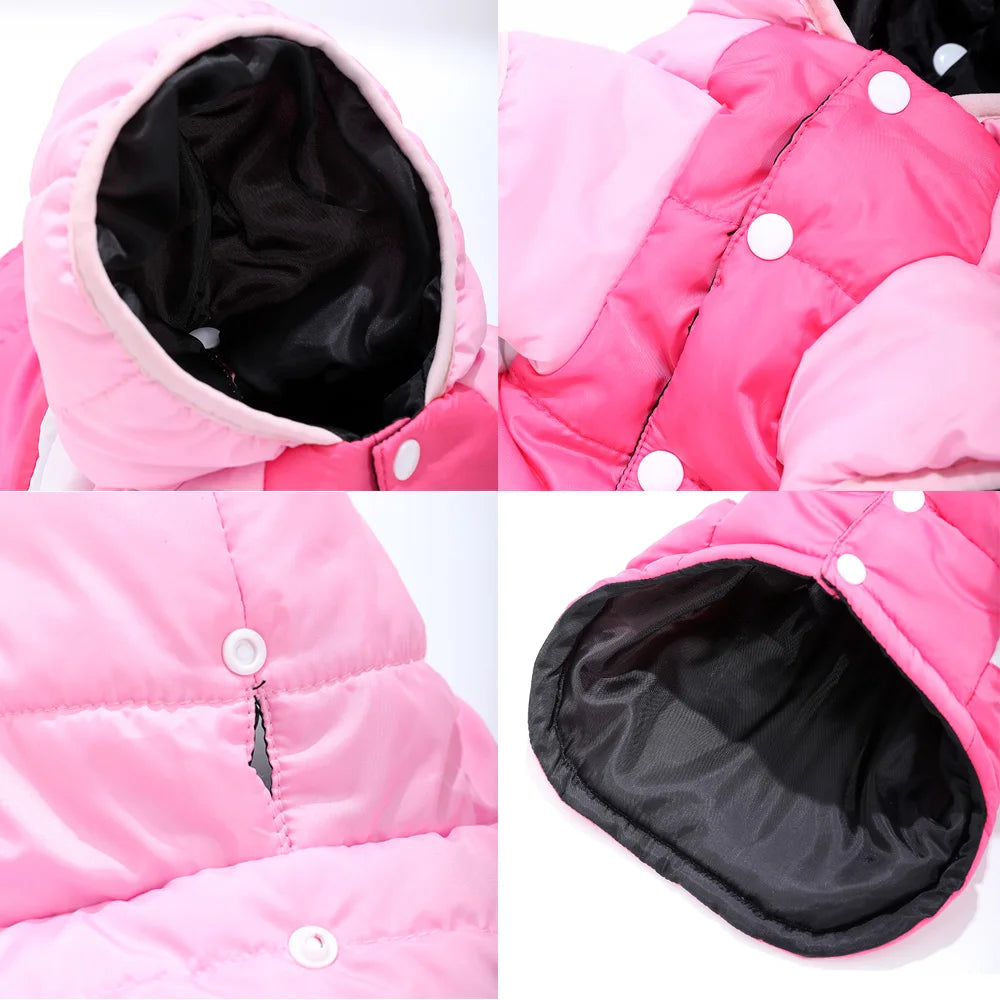 Warmer Fleece-Hoodie für Haustiere – Winddichte Winterjacke für Kleine & Mittelgroße Hunde & Katzen