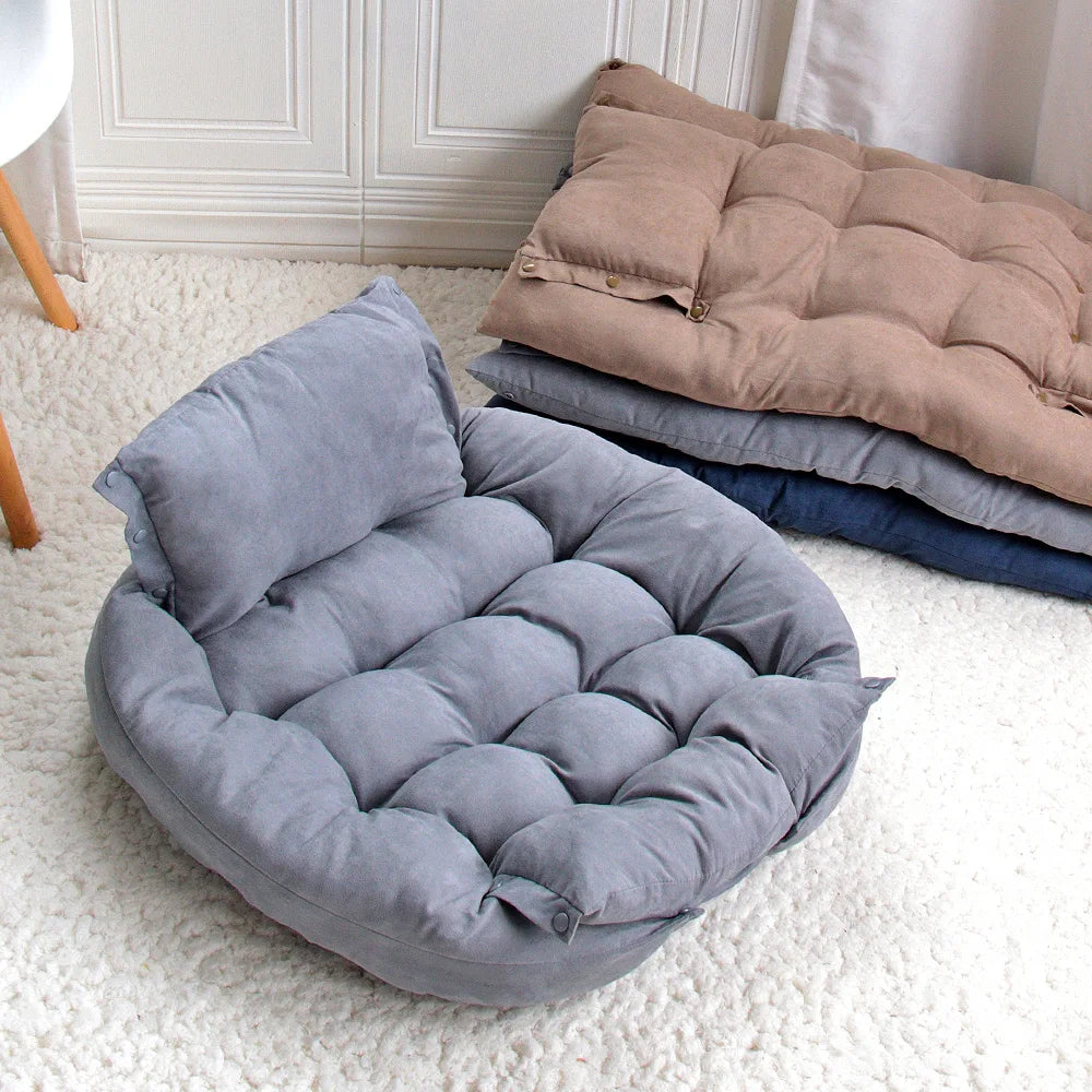 Warmes Winter Hundesofa & Haustier Schlafbett – Weiche Gemütliche Kennel-Matte und Welpenmatratze für Kleine Große Hunde & Katzen