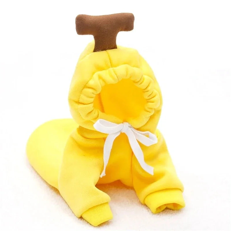 Süßer Früchte-Hundehoodie – Warme Fleece-Kostümjacke für Kleine Hunde, Welpen & Katzen