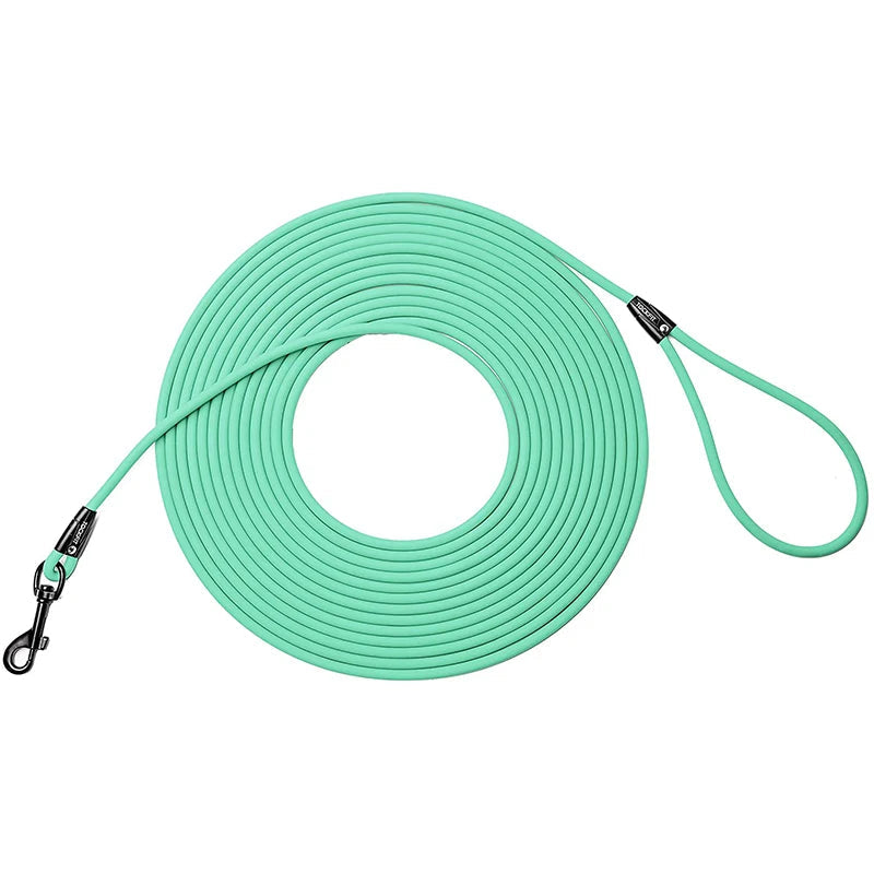 Wasserfeste Lange Hundeleine aus PVC – Strapazierfähige Leine für Rückruftraining, Strand, Garten, Spaziergänge und Freizeit