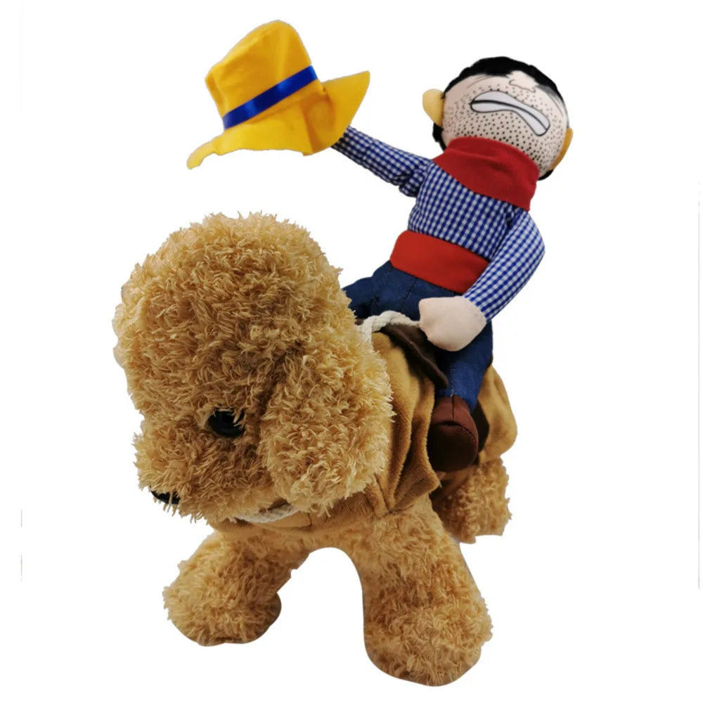 Lustiges Cowboy-Kostüm für Haustiere – Weihnachts- & Halloween-Cosplay-Partyoutfit für Hunde, Welpen & Katzen