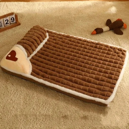 Orthopädisches Memory-Foam Hundebett mit Abnehmbarem Waschbarem Bezug – Weiches Winter Haustierkissen für Kleine Mittlere Große Hunde & Katzen