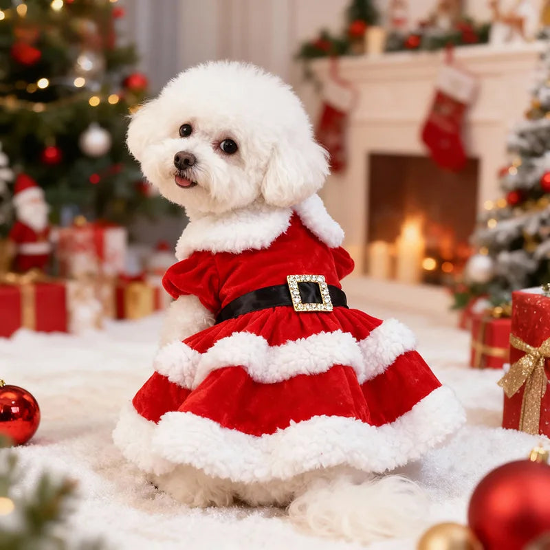 Weihnachtsrock für Haustiere – Festliches Outfit für Hunde & Katzen
