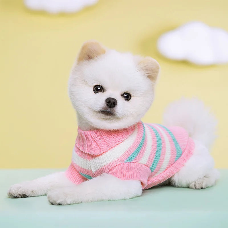 Gestrickter Hundepullover für Kleine Hunde – Warmer Winter-Pullover für Welpen & Katzen