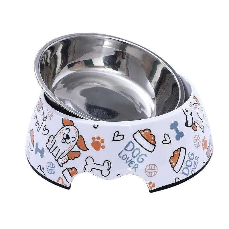 Futter- und Wassernapf aus Edelstahl – Praktischer Haustiernapf für Katzen, Kätzchen, Hunde & Welpen