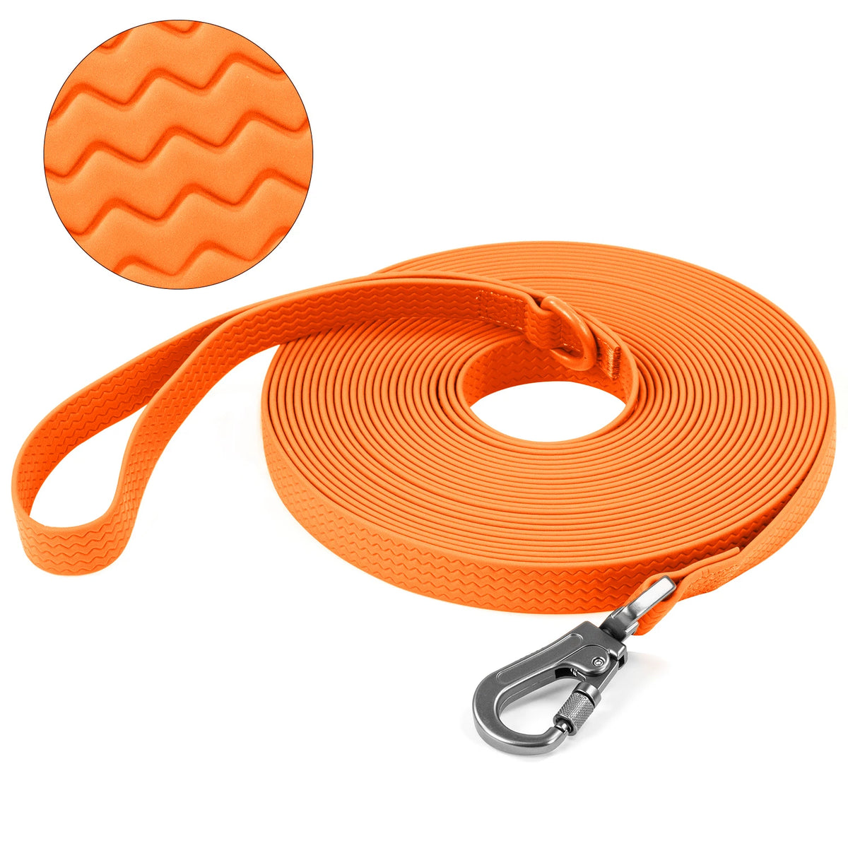 Wasserfeste Hundeleine aus PVC – Lange, Rutschfeste und Robuste Leine für Mittelgroße und Große Hunde zum Training, Laufen und Spazierengehen