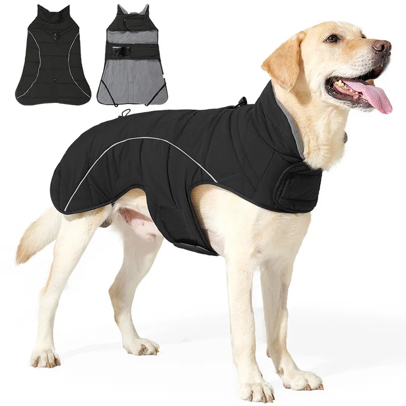 Wasserdichte Reflektierende Hundejacke – Warme Winterweste für Mittelgroße & Große Hunde
