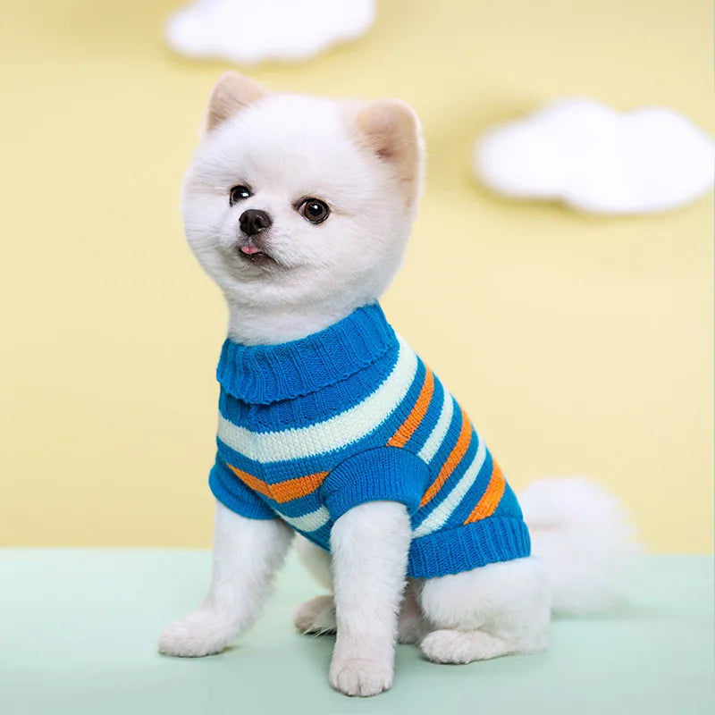 Gestrickter Hundepullover für Kleine Hunde – Warmer Winter-Pullover für Welpen & Katzen