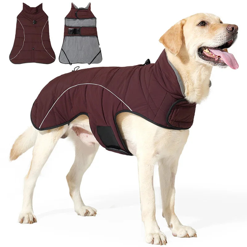 Wasserdichte Reflektierende Hundejacke – Warme Winterweste für Mittelgroße & Große Hunde