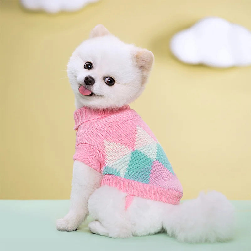 Gestrickter Hundepullover für Kleine Hunde – Warmer Winter-Pullover für Welpen & Katzen