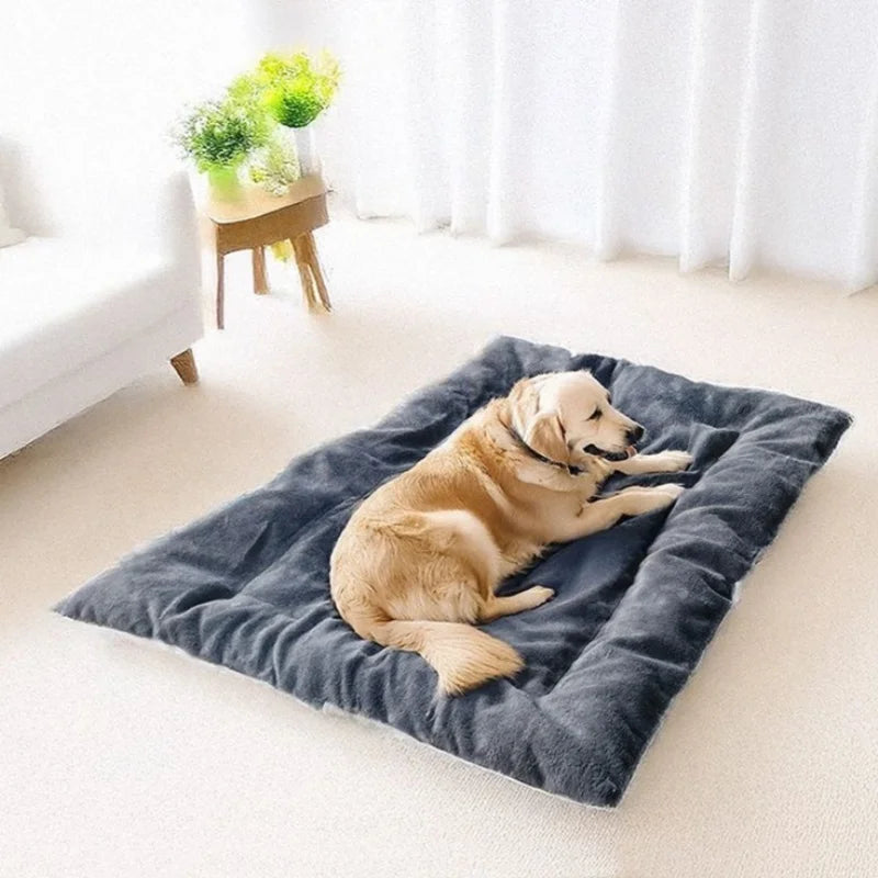 Extra Großes Plüsch Hundebett Sofa – Verdickte Superweiche Polyester Haustiermatratze & Hundebox Schlafmatte für Kleine Mittlere Große Hunde