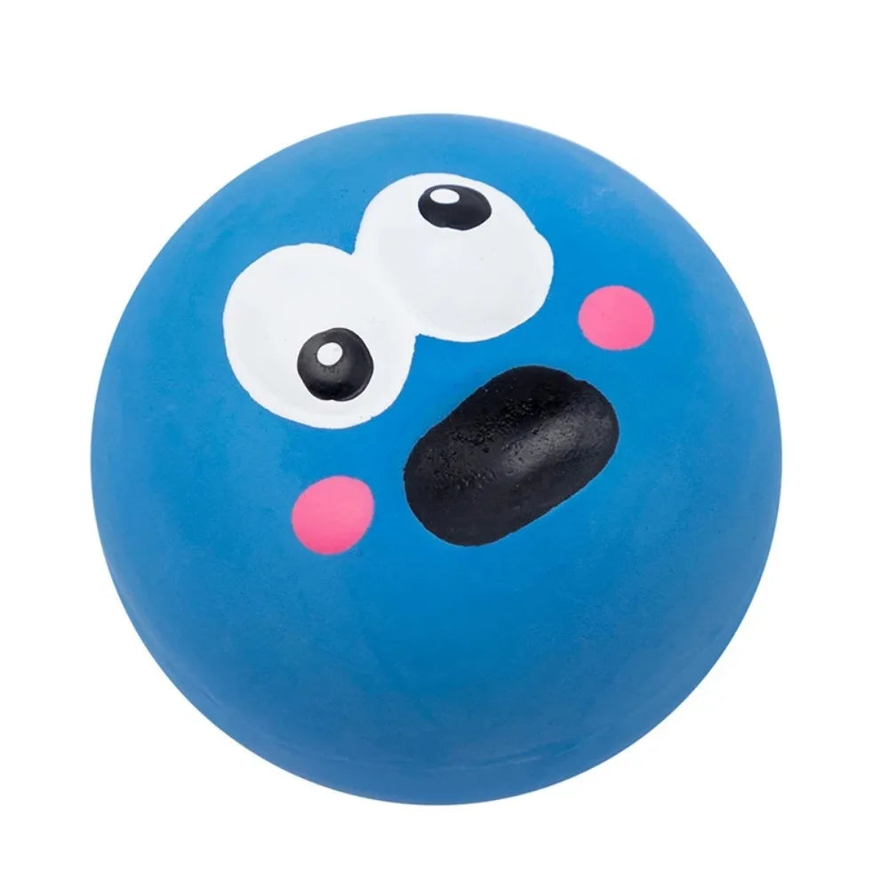 Quietschender Gummi-Kauball für Hunde – Bissfester Zahnreinigungs-Ball mit Sound für Welpen & Kleine Mittlere Große Hunde